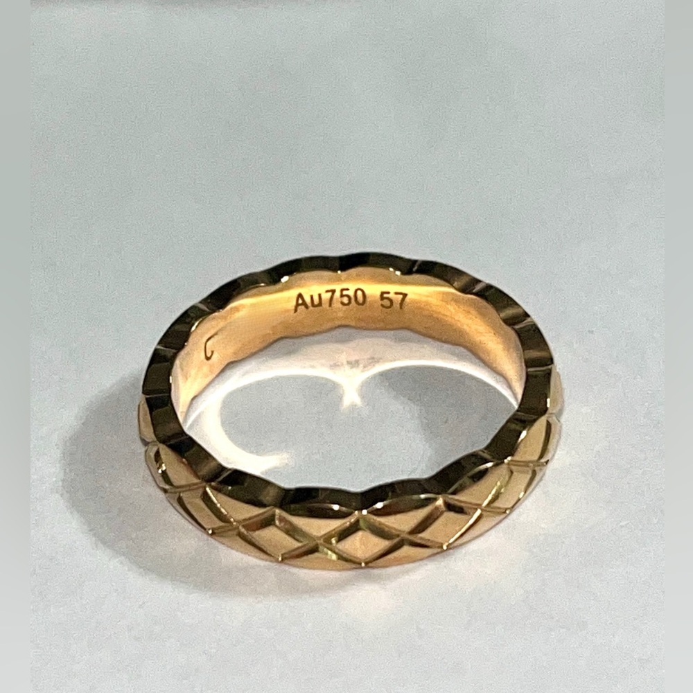 X Pattern Thin Band Ring (rose gold)